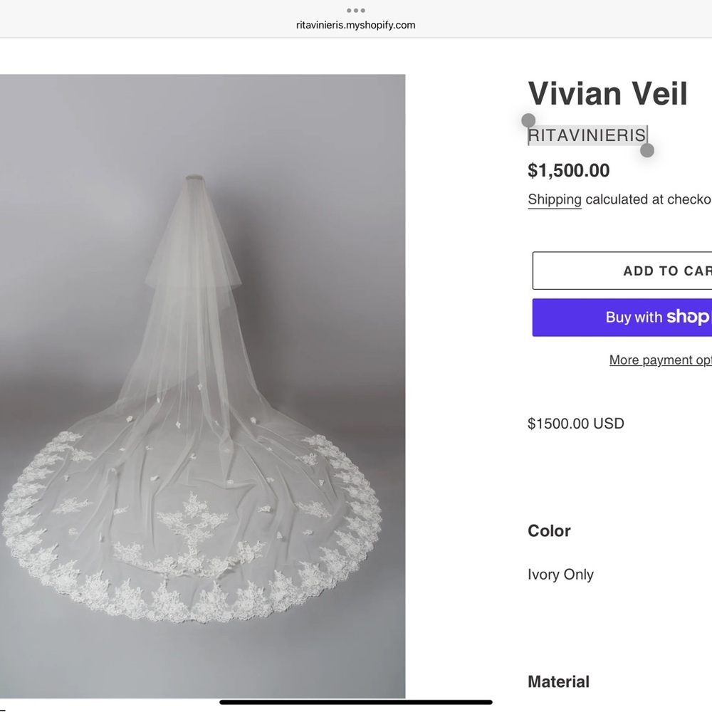 Rita Vinieris Vivian veil